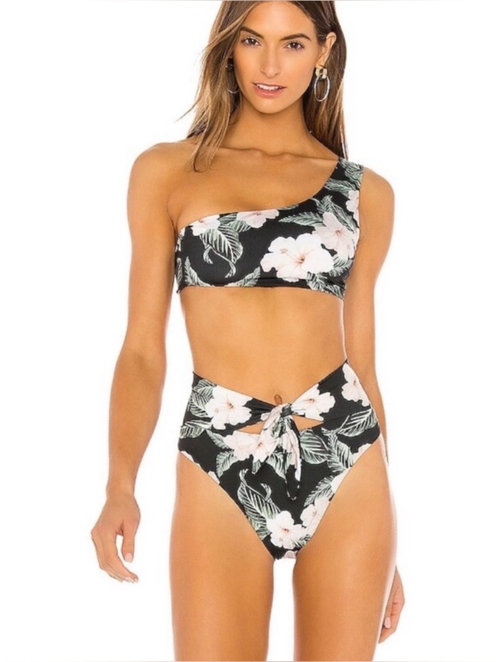 BEACH RIOT x REVOLVE Bikini Set Ava Top Emma Cutout High Waisted Bottom Small